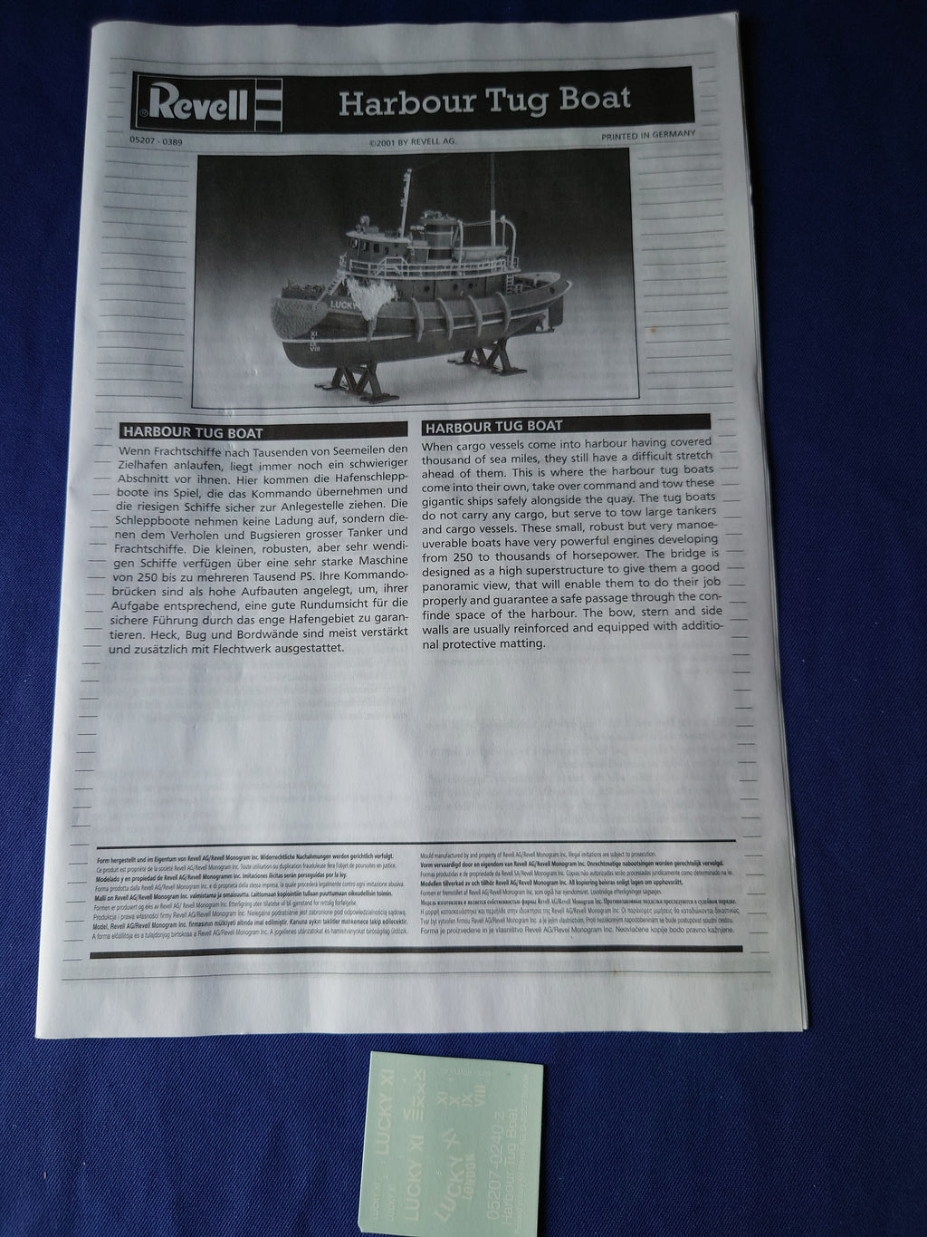 Revell 1/108 Harbour Tug Boat (05207)