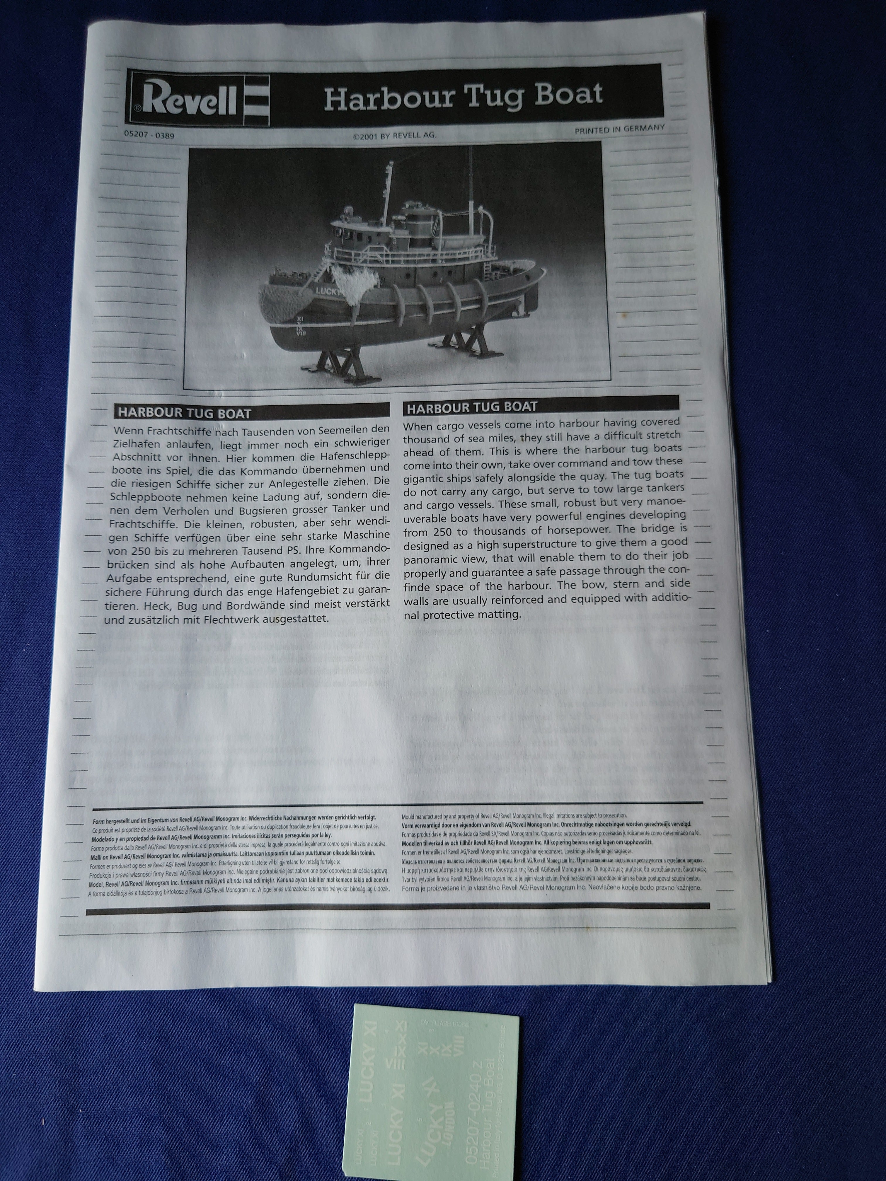 Revell 1/108 Harbour Tug Boat (05207)