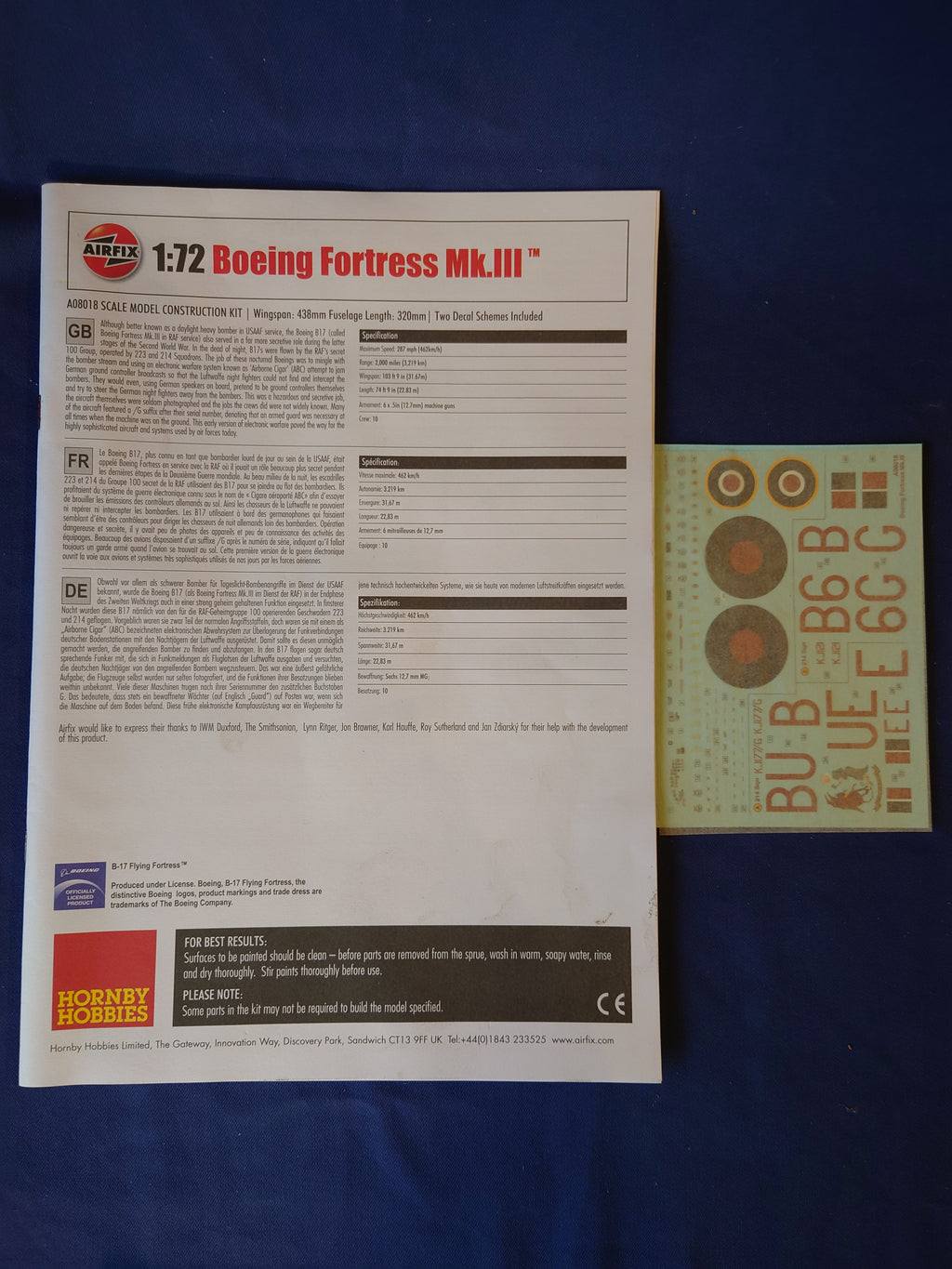 Airfix 1/72 Boeing Fortress Mk.III (A08018)