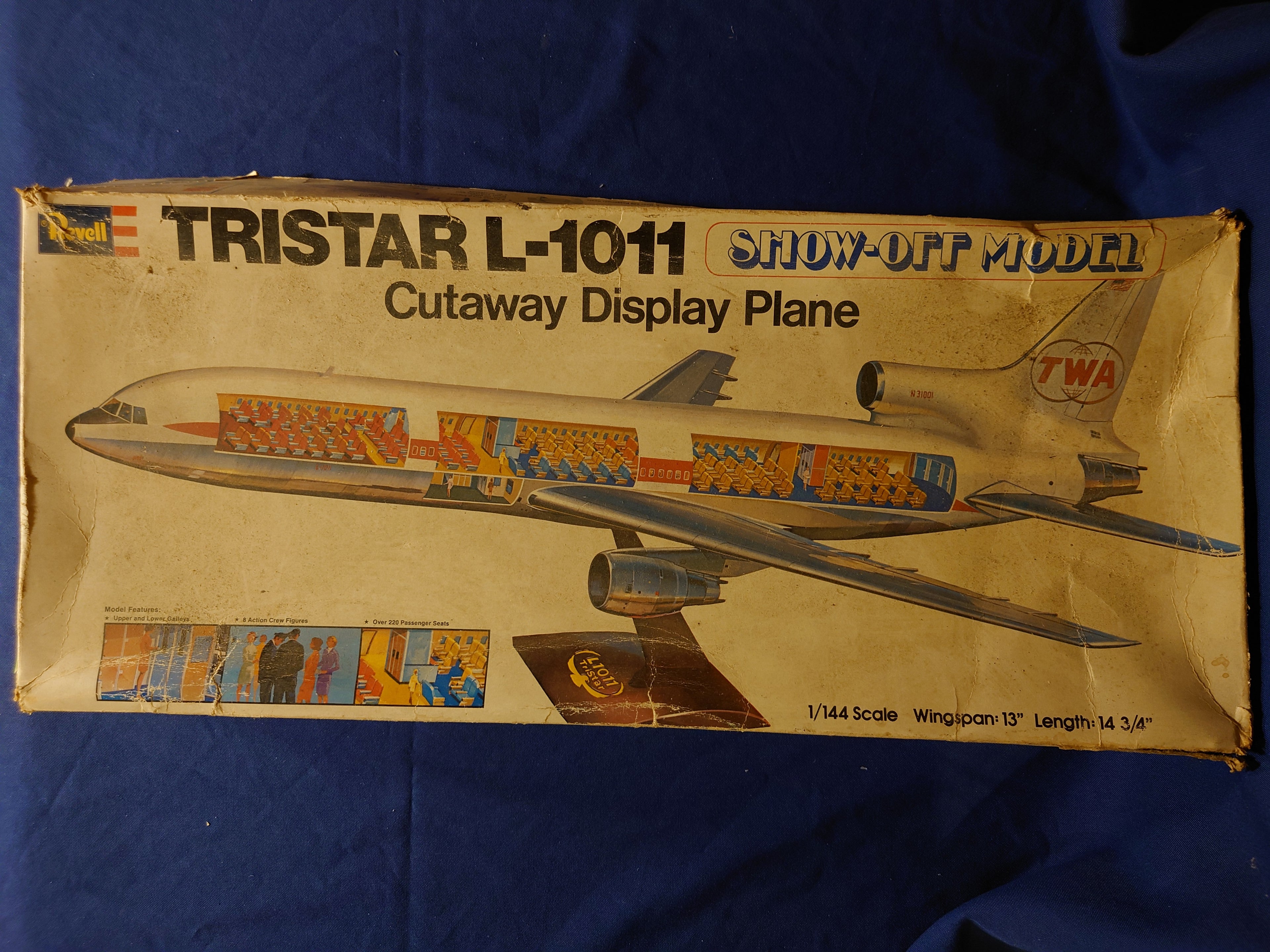 Revell 1/144 TriStar L-1011 Cutaway Display Plane (H-196)