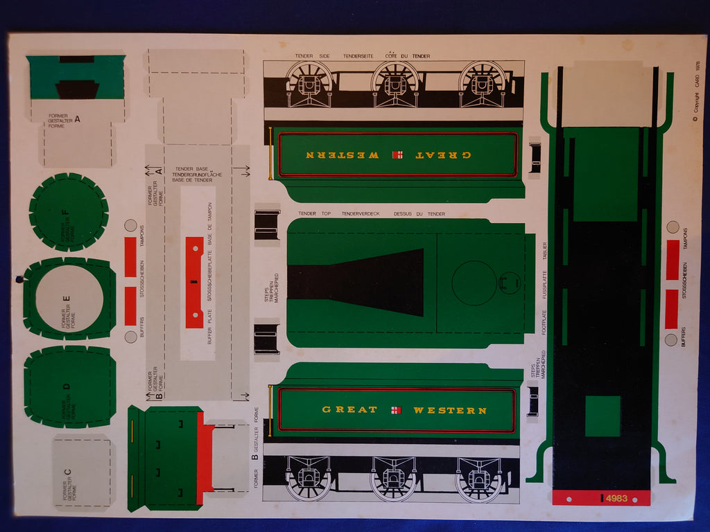 Albert Hall (O Scale) Train Cardboard Model Making Sheet