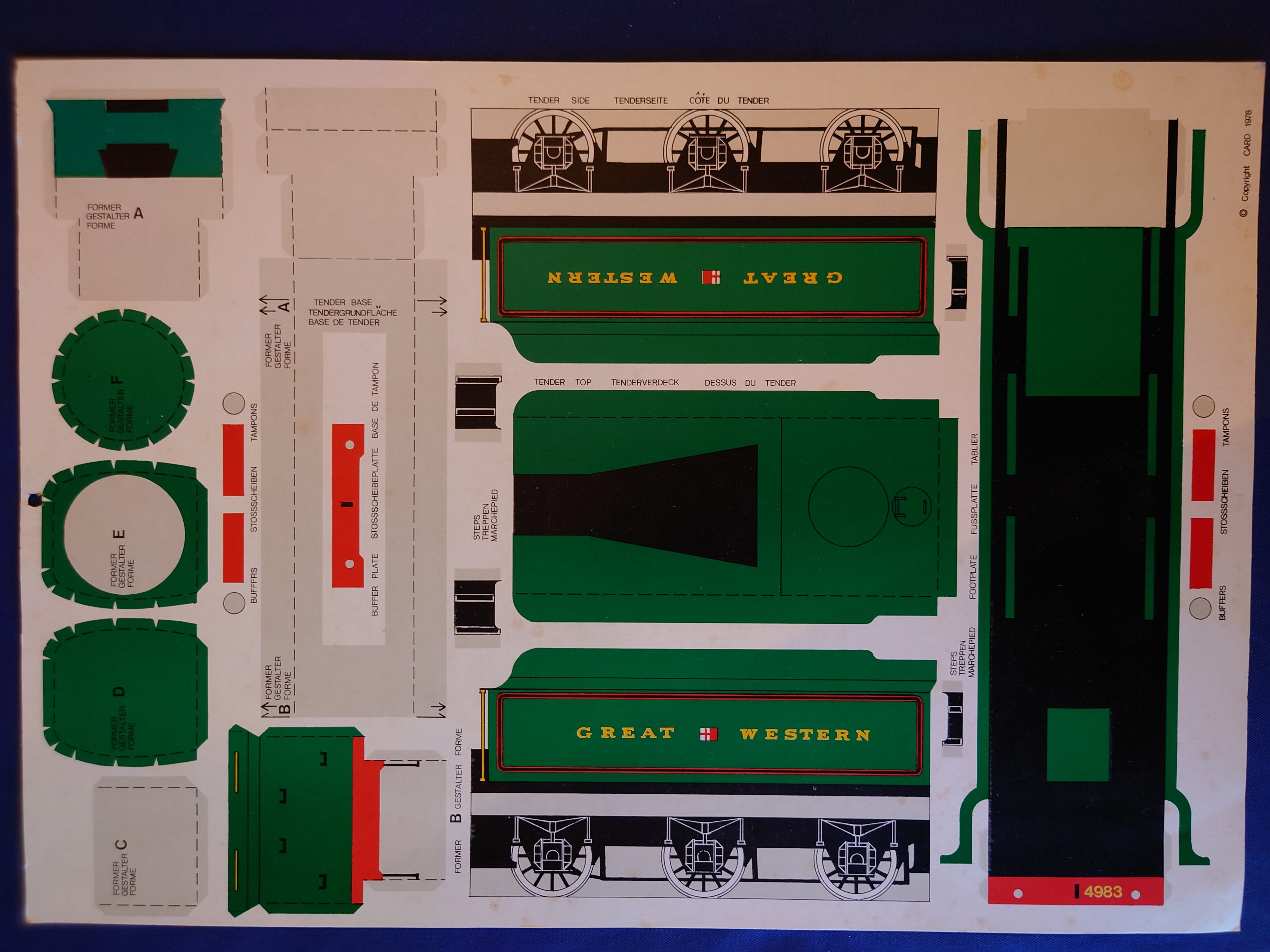 Albert Hall (O Scale) Train Cardboard Model Making Sheet