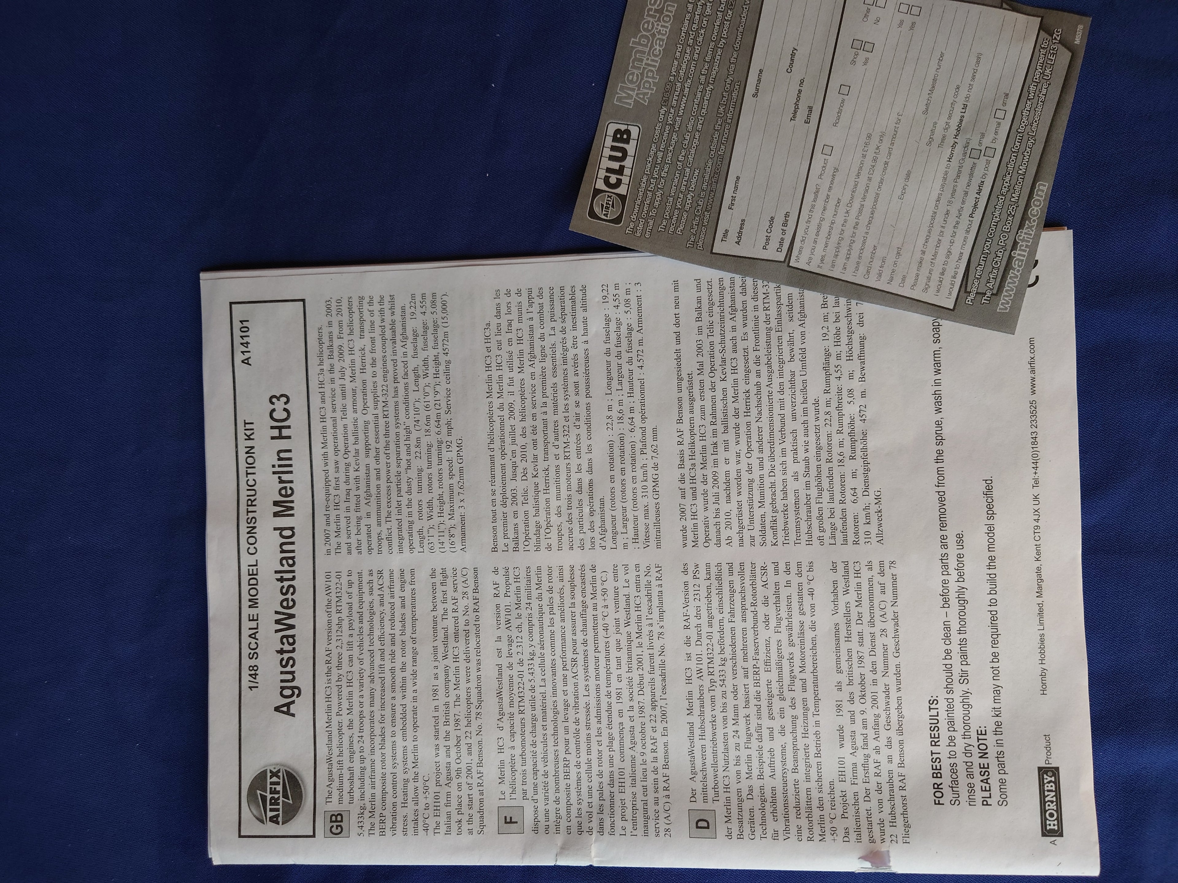 Airfix 1/48 AgustaWestland Merlin HC3 Operation Herrick Afghanistan (A14101)