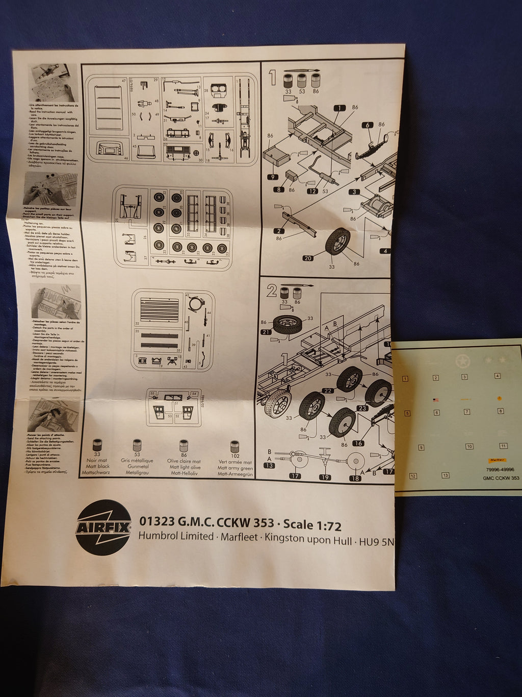 Airfix 1/72 GMC CCKW 353 Truck (01323)