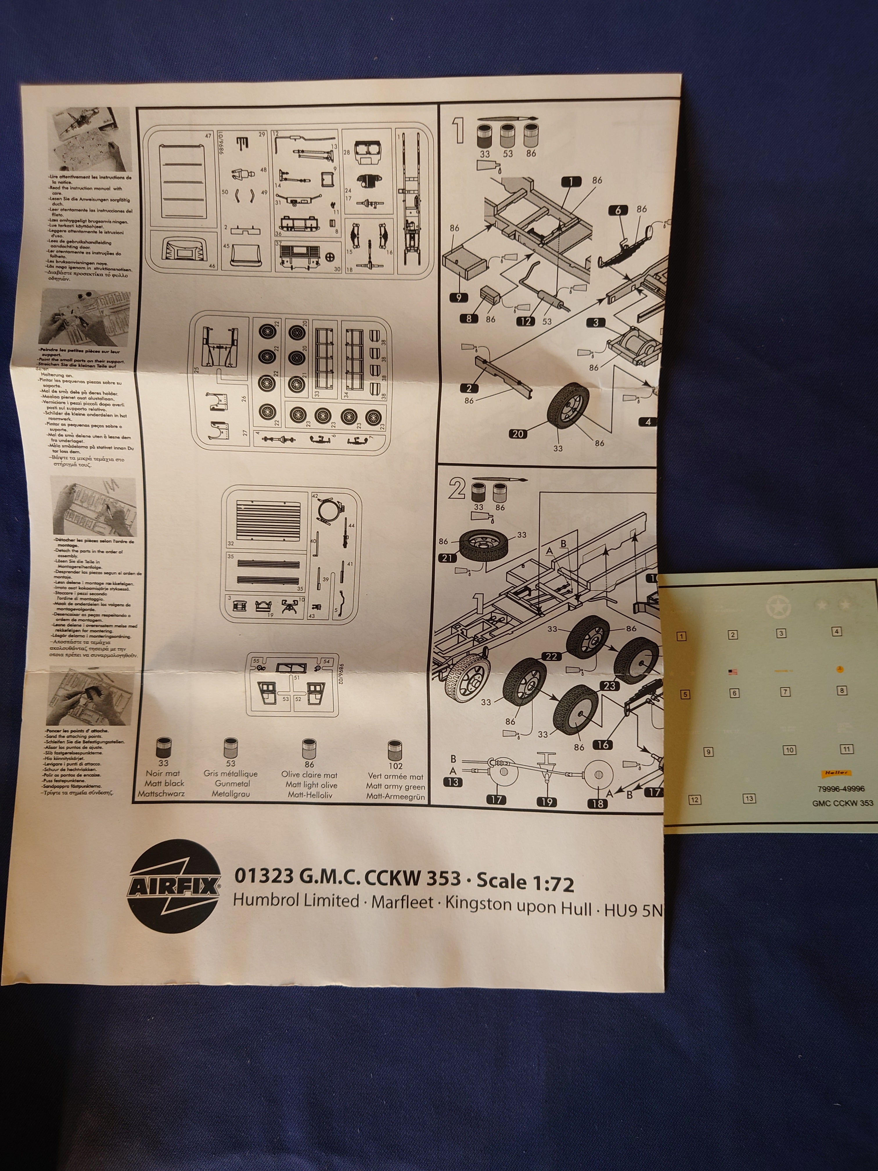 Airfix 1/72 GMC CCKW 353 Truck (01323)