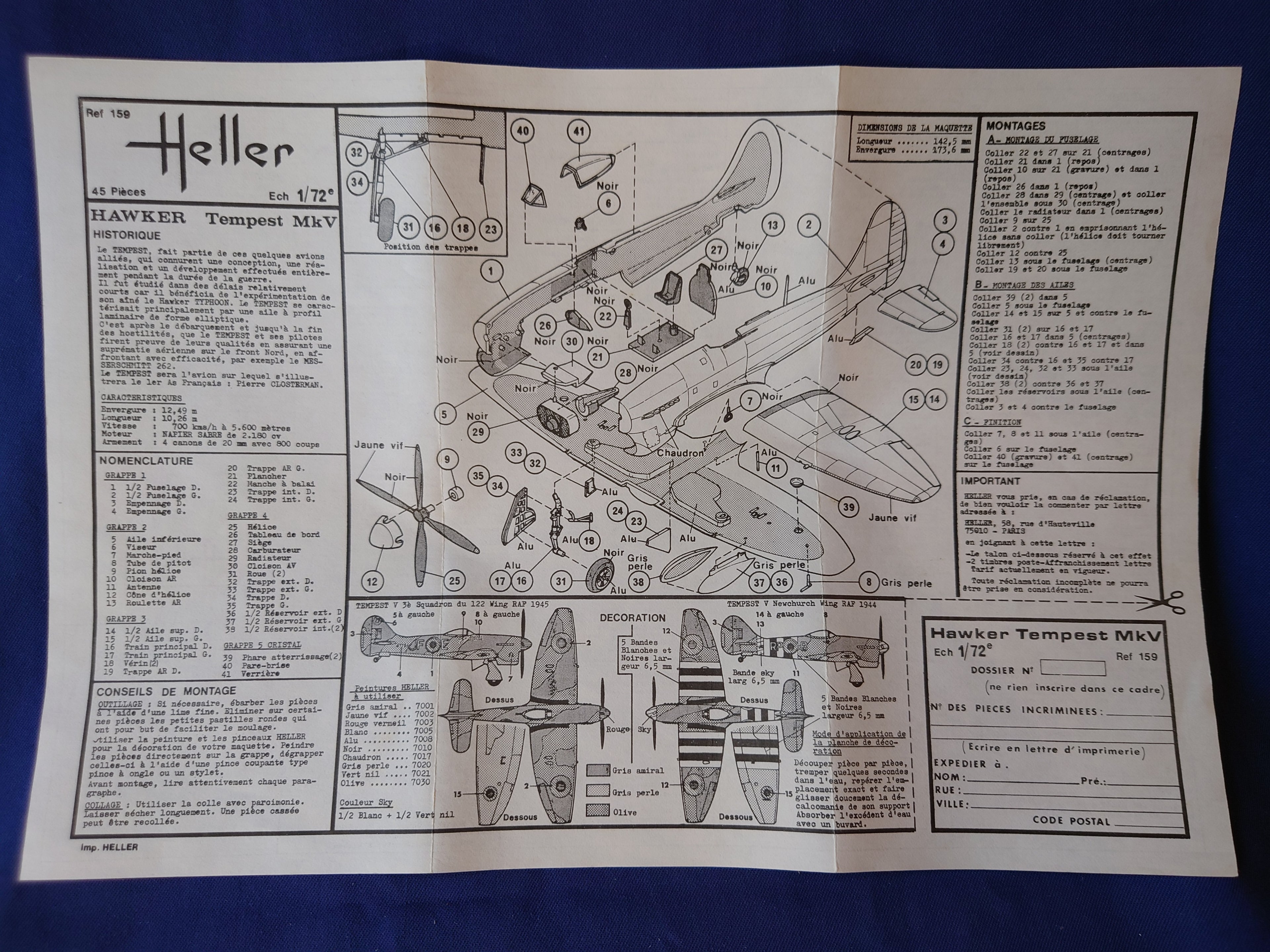 Heller 1/72 Hawker Tempest Mk V (274)