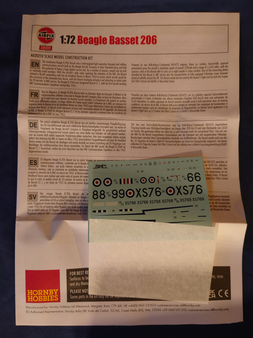 Airfix 1/72 Beagle Basset 206 (A02025V)