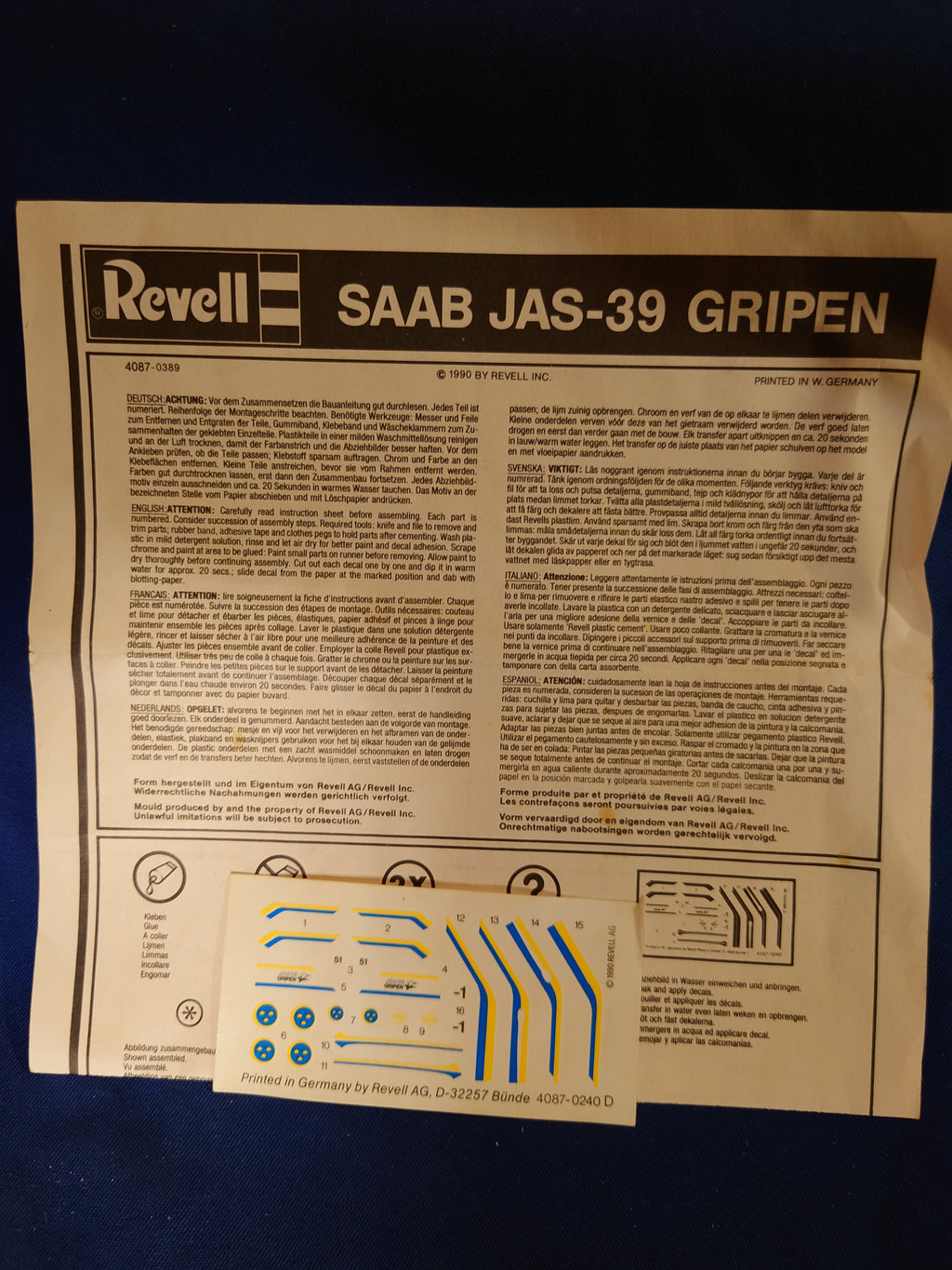 Revell 1/144 Saab JAS-39 Gripen (04087)