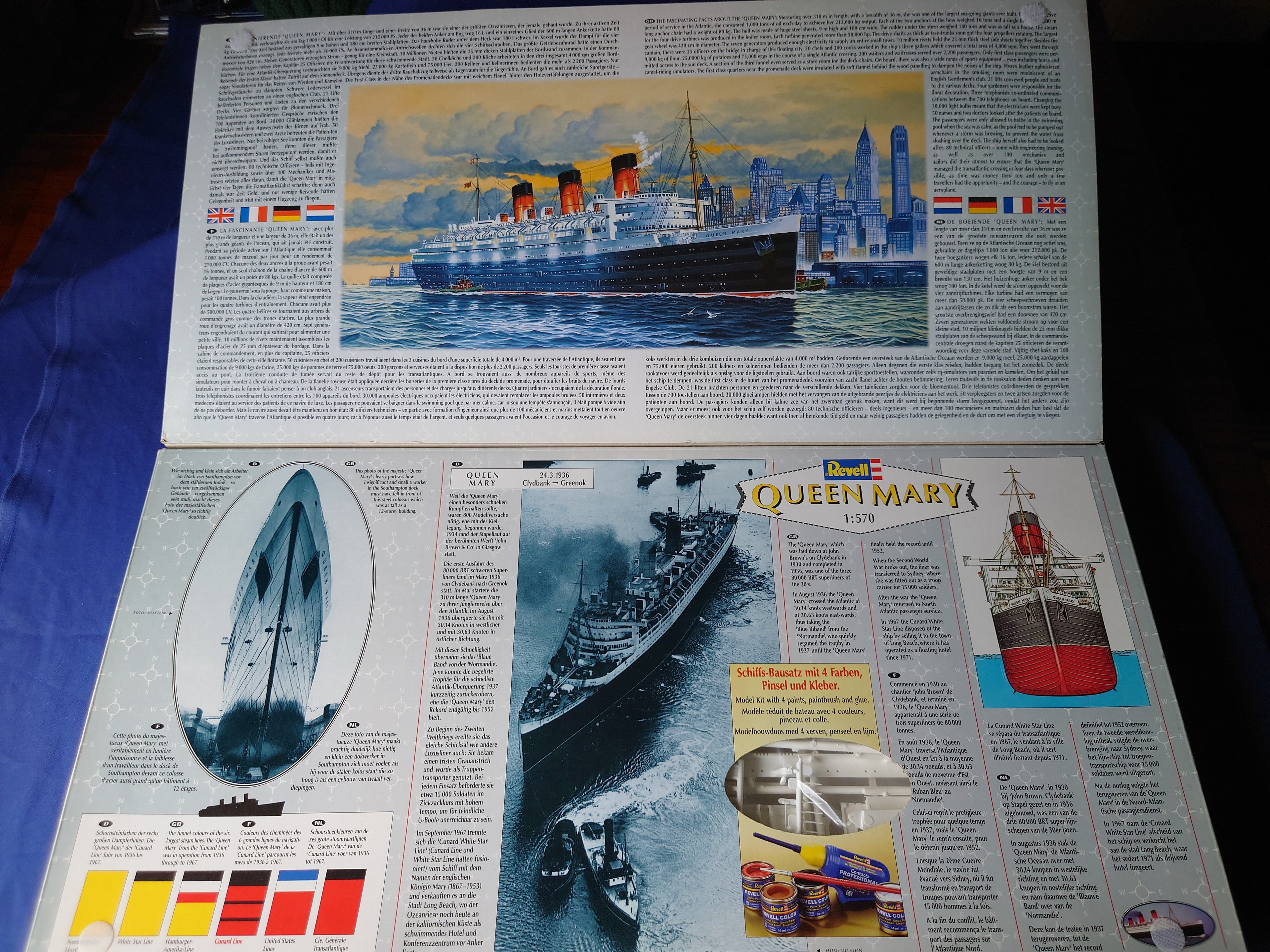 Revell 1/570 Queen Mary Gift Set (05770)