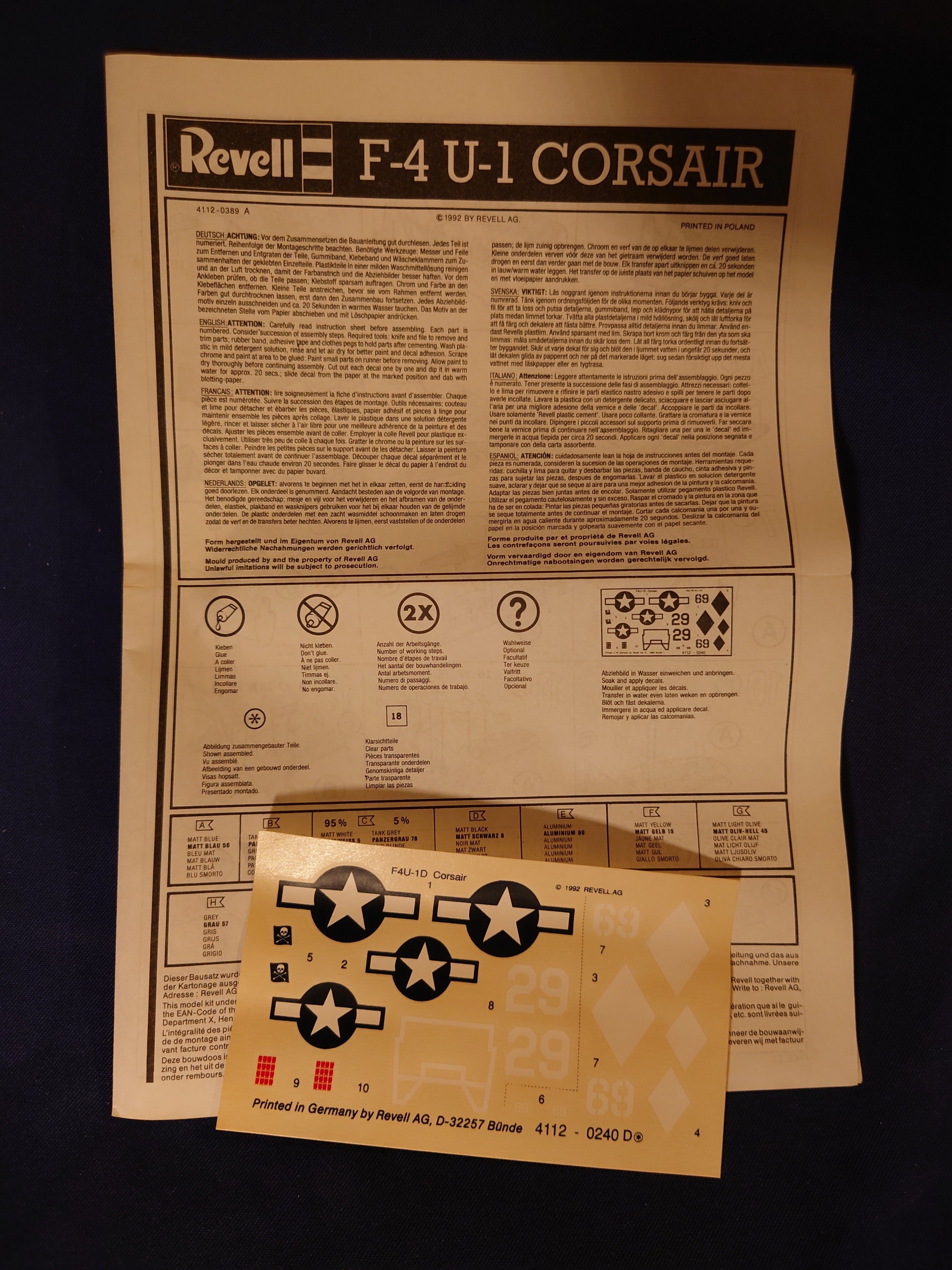 Revell 1/72 F-4 U-1 Corsair (04112)