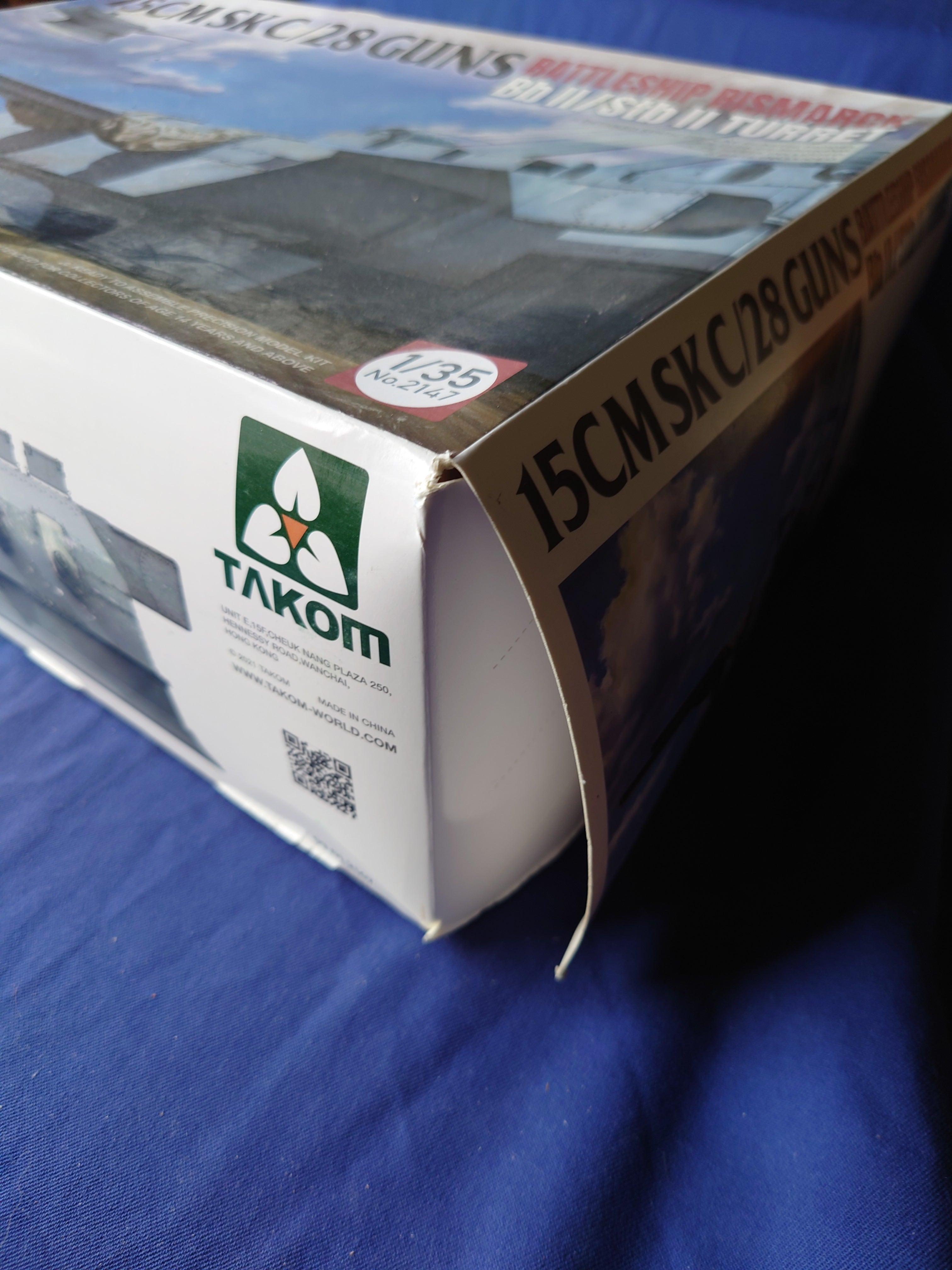 Takom 1/35 15 cm SK C/28 Guns Bismarck Bb II/Stb II Turret (2147)