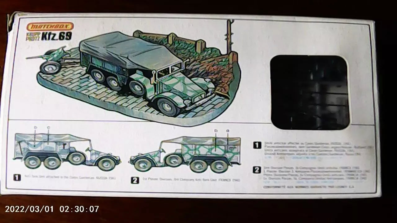 Matchbox 1/76 Krupp Protz Kfz. 69 3,7cm Panzerabwehrkanone (PK-88)