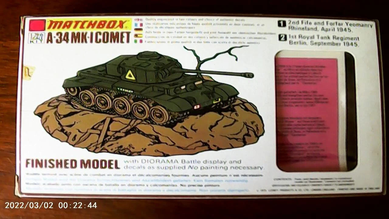 Matchbox 1/76 A-34 Mk-1 Comet (PK-72)