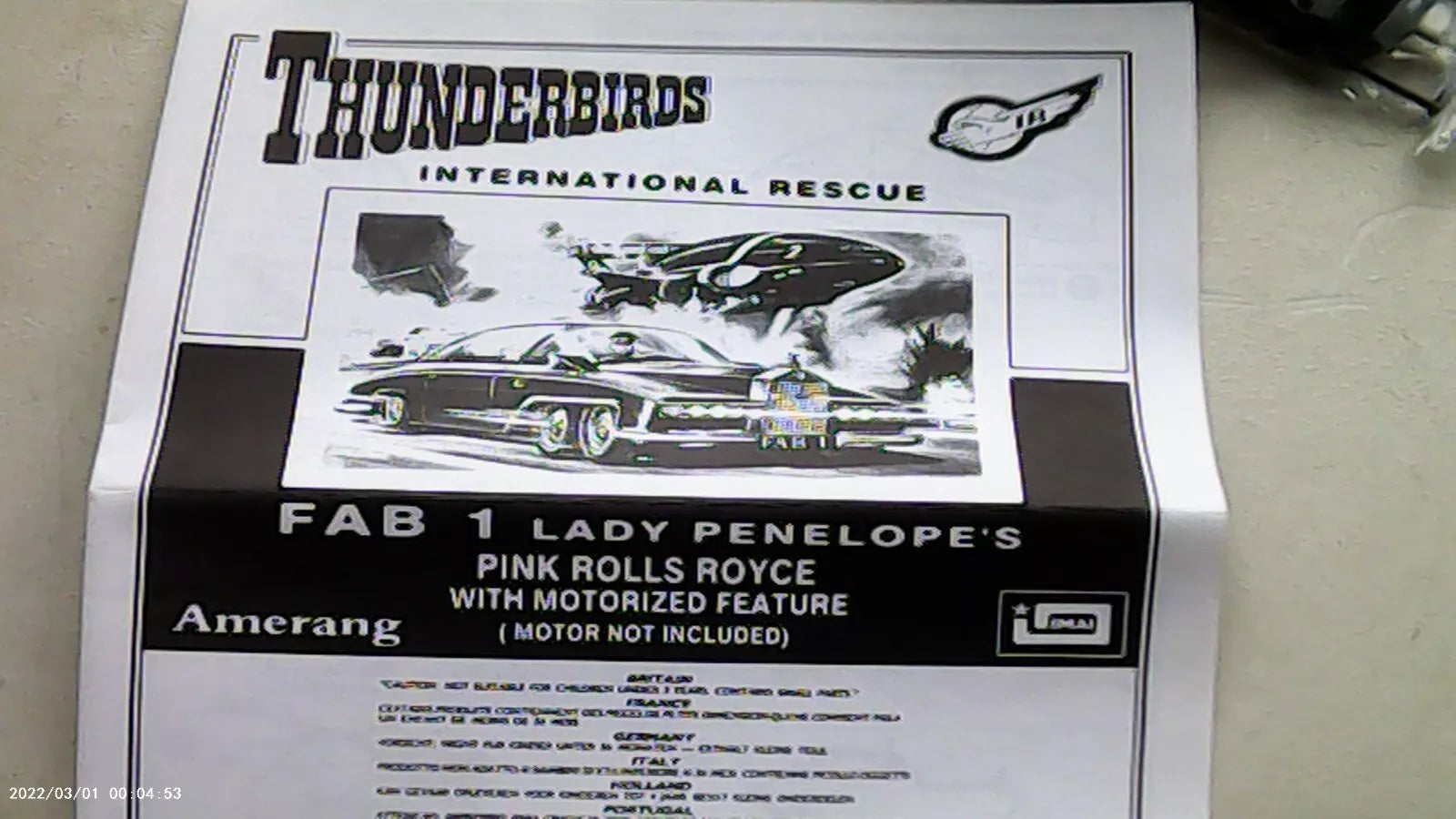 Imai-Amerang (No Scale) Lady Penelope's Pink Rolls Royce FAB 1 (IB-093)