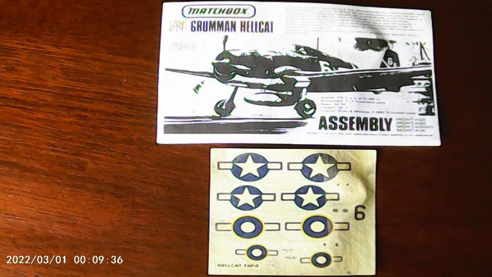 Matchbox 1/72 Grumman Hellcat (PK-18)