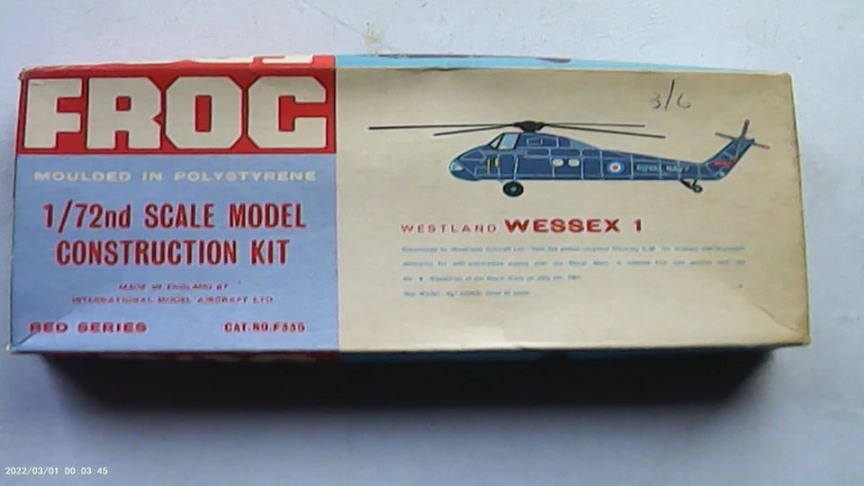 Frog 1/72 Westland Wessex 1 (Missing Flight Stand) (F335)