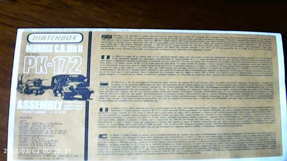 Matchbox 1/76 Morris C.8 MkII & 17pdr Gun & Willys Jeep (PK-172)