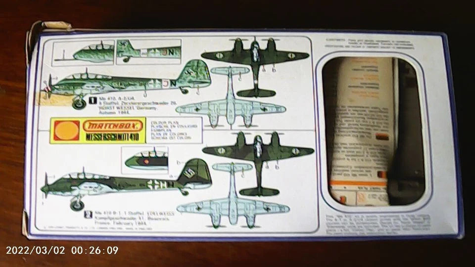 Matchbox 1/72 Messerschmitt Me410.A2/U4 (PK-113)