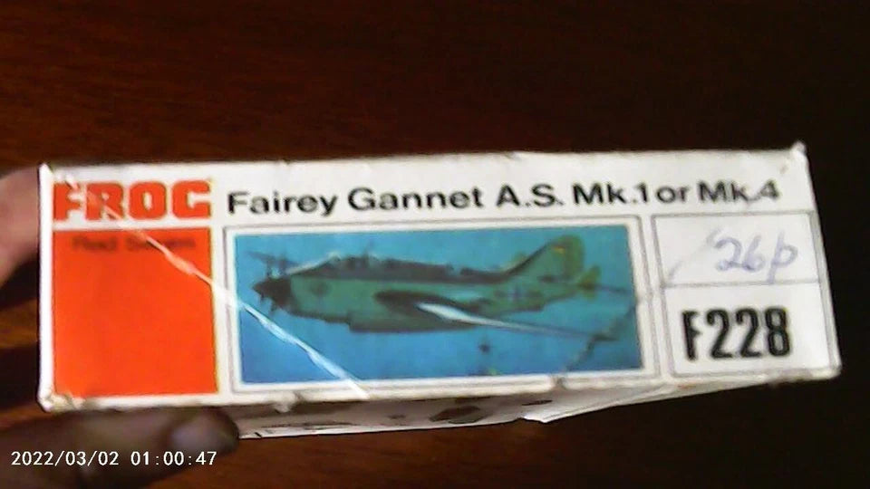 Frog 1/72 Fairey Gannet A.S. Mk I or Mk 4 (F228)