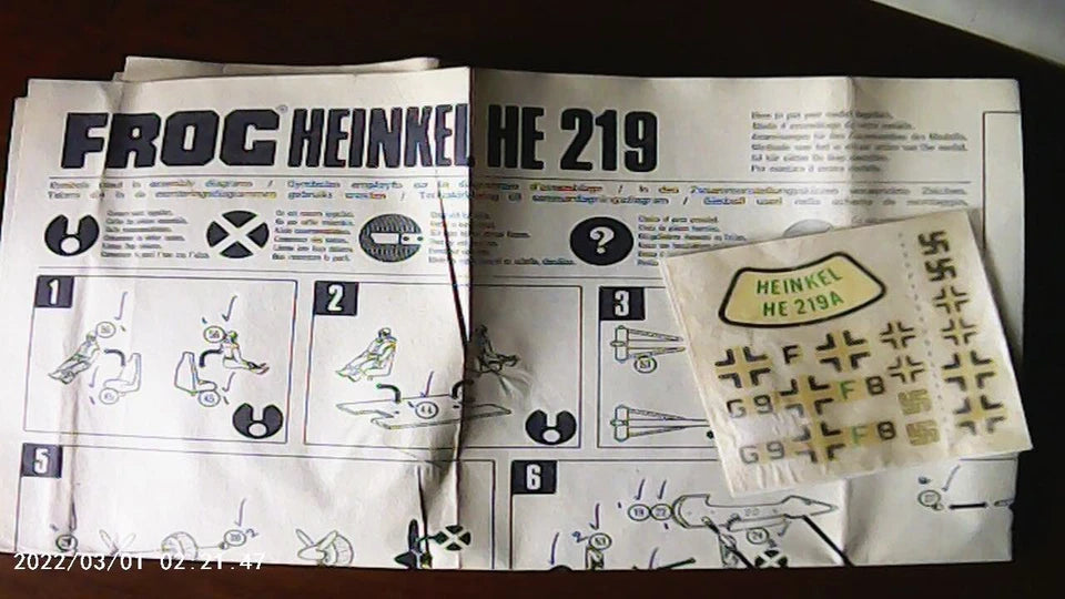 Frog 1/72 Heinkel He219 Owl Night-Fighter (F177)