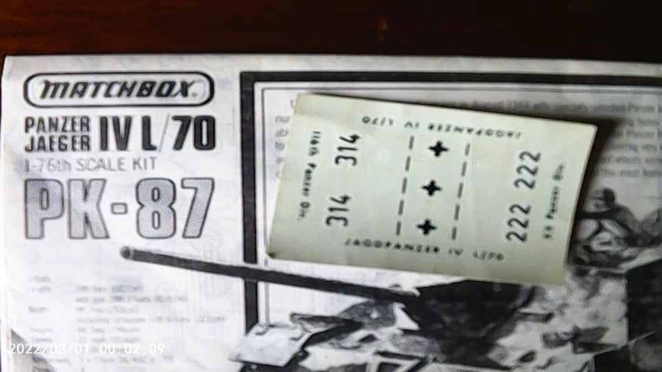 Matchbox 1/76 Panzer Jaeger IV L/70 (PK-87)