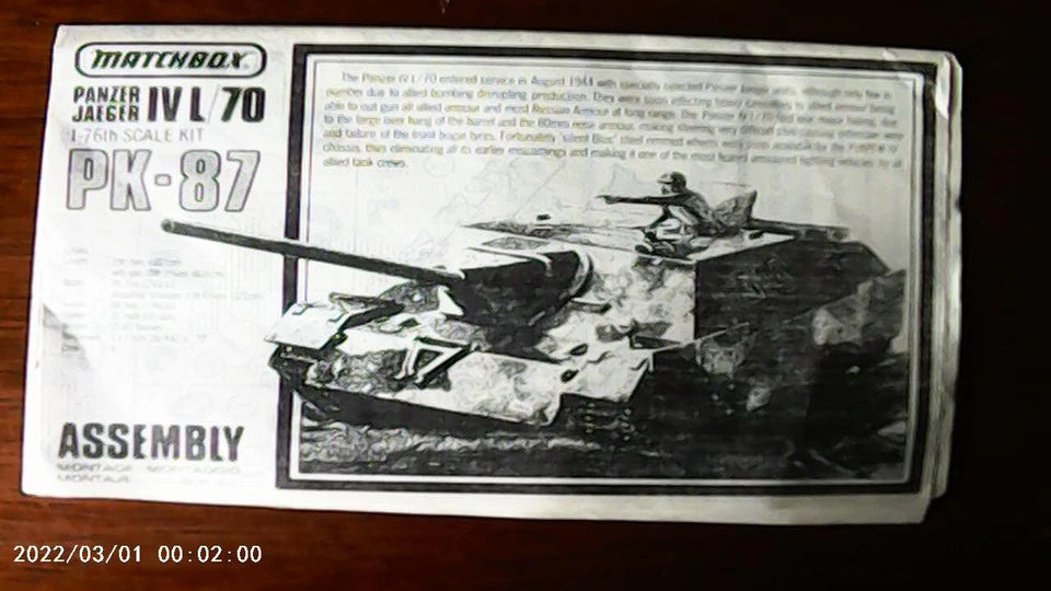 Matchbox 1/76 Panzer Jaeger IV L/70 (PK-87)