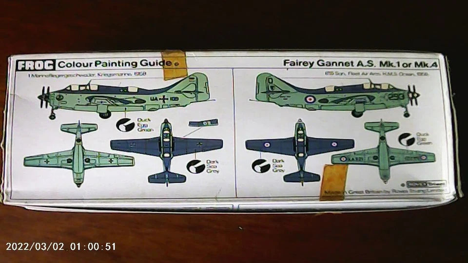 Frog 1/72 Fairey Gannet A.S. Mk I or Mk 4 (F228)