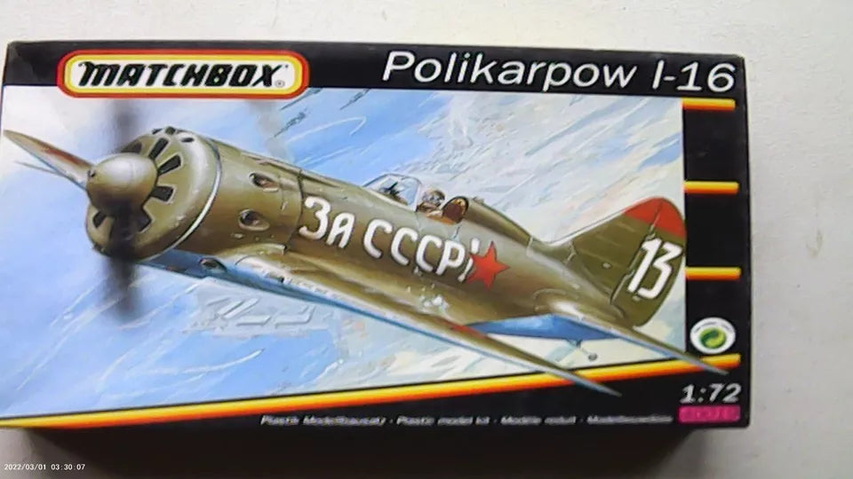 Matchbox 1/72 Polikarpow I-16  (40019)