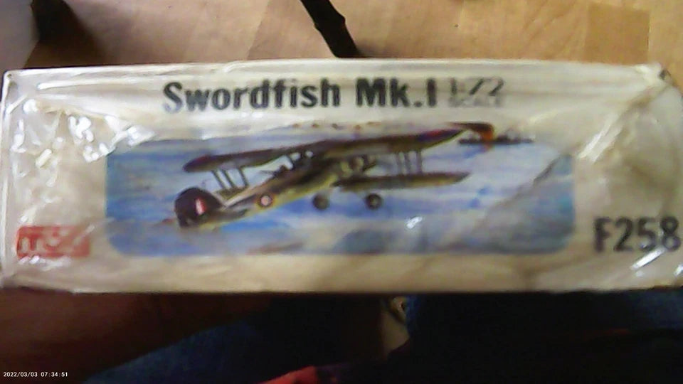 Frog 1/72 Swordfish Mk. I Torpedo Plane (Film Sealed) (F258)