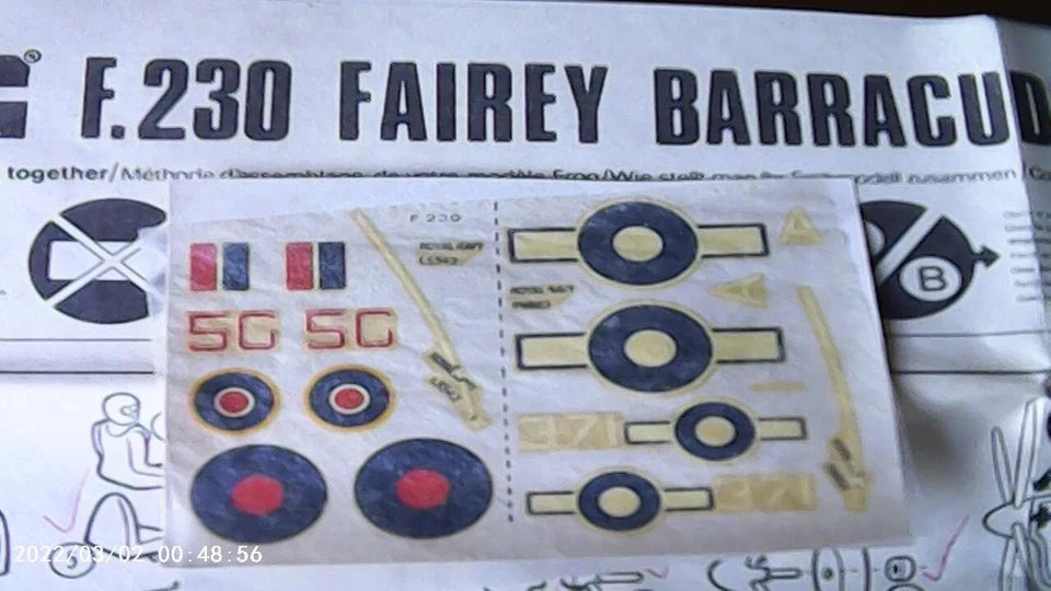 Frog 1/72 Fairey Barracuda Mk. II (F230)