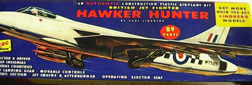 The Lindberg Line 1/4 Scale 1/48 British Jet Fighter Hawker Hunter (536-100)