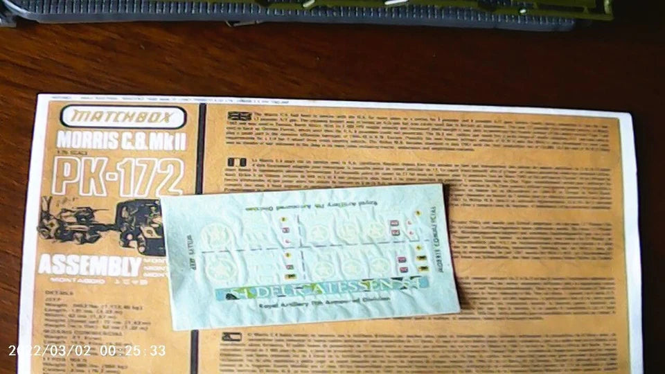 Matchbox 1/76 Morris C.8 MkII & 17pdr Gun & Willys Jeep (PK-172)