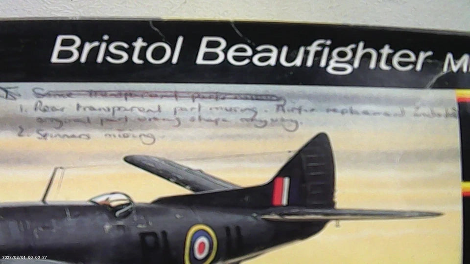 Matchbox 1/72 Bristol Beaufighter Mk.X (40103)