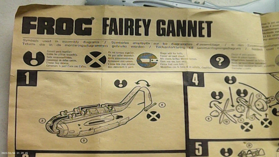 Frog 1/72 Fairey Gannet (F331)