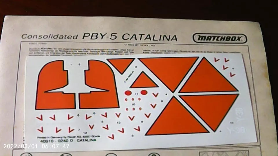 Matchbox 1/72 Consolidated PBY-5 Catalina (40610)
