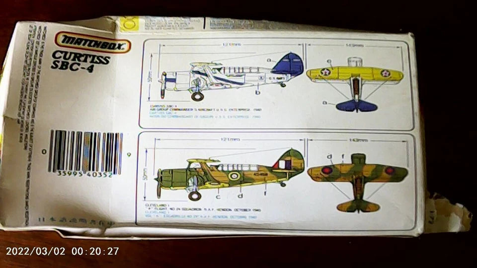 Matchbox 1/72 Curtiss SBC-4 (PK-35)