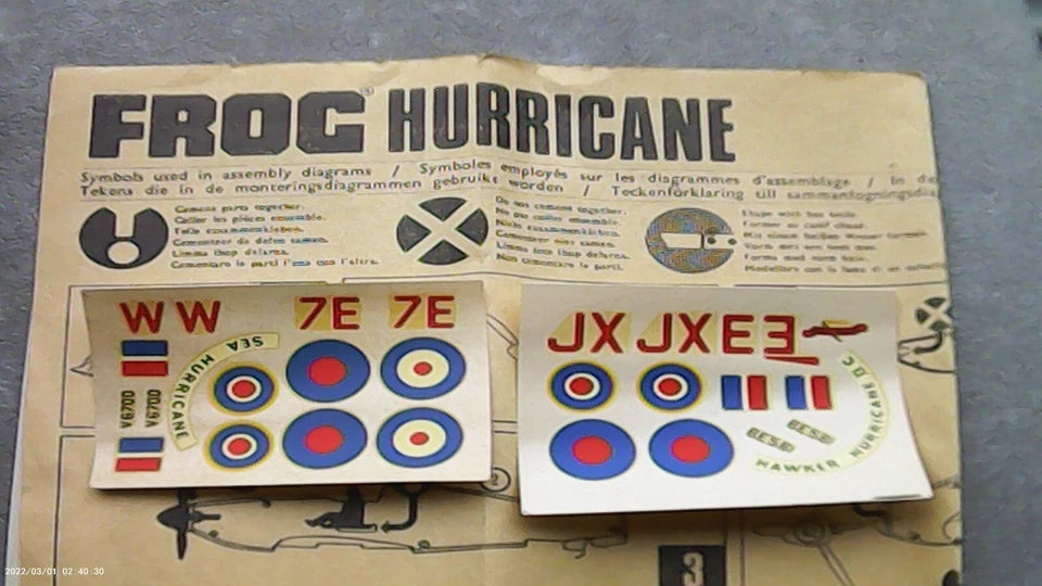 Frog 1/72 Hawker Hurricane (F188)