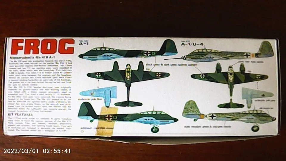 Frog 1/72 Messerschmitt Me 410 Hornet (F178)