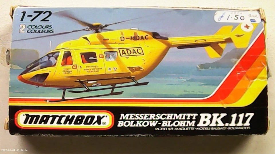 Matchbox 1/72 Messerschmitt Bolkow-Blohm BK.117 (PK-48)