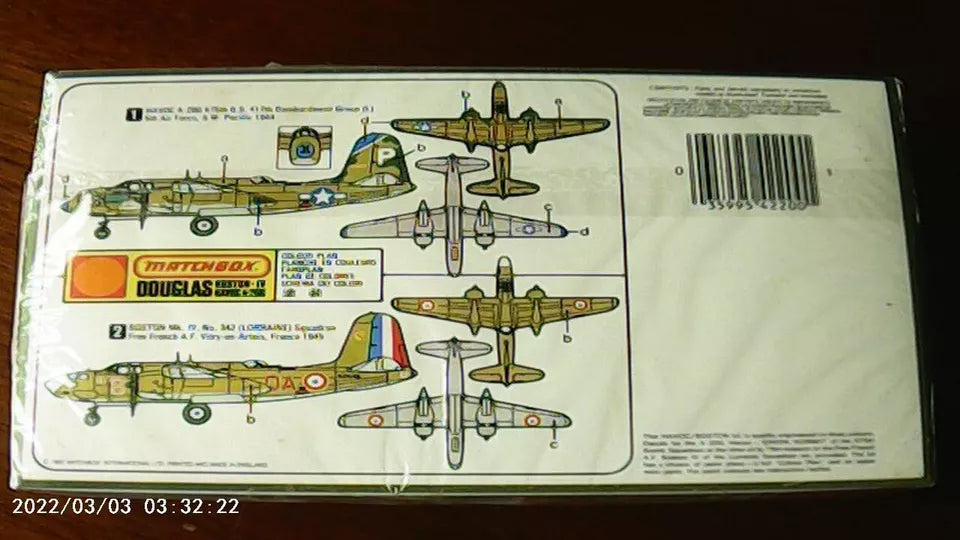 Matchbox 1/72 Douglas Boston Mk IV Havoc A-20G (Film Sealed) (PK-120)