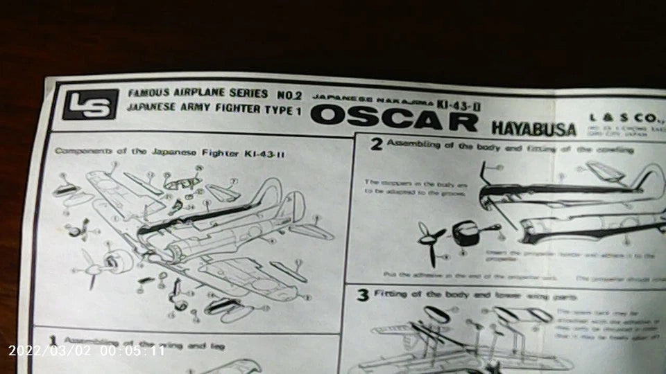 LS Models 1/72 Japanese Army Fighter Type 1 Nakajima Ki-43-II Oscar (102:100)