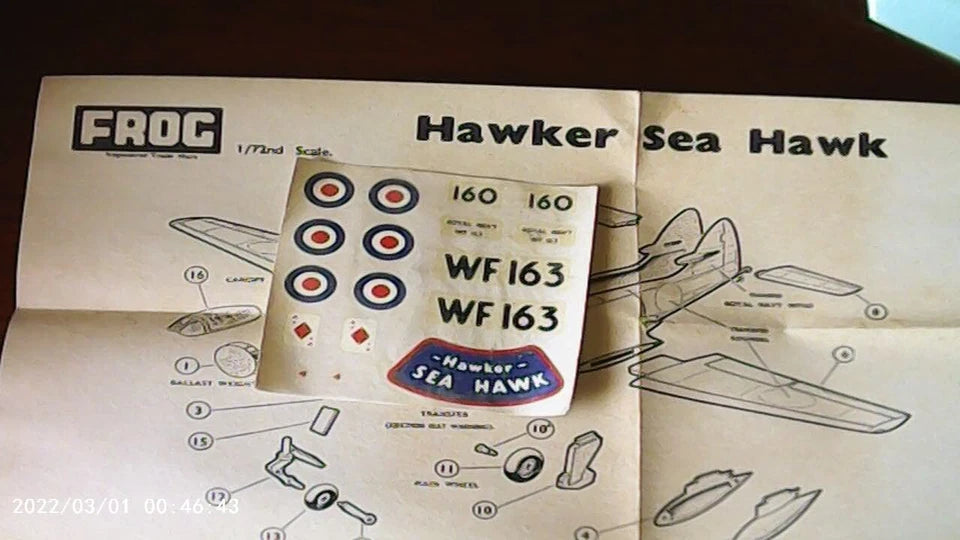 Frog 1/72 Hawker Sea Hawk (F328)