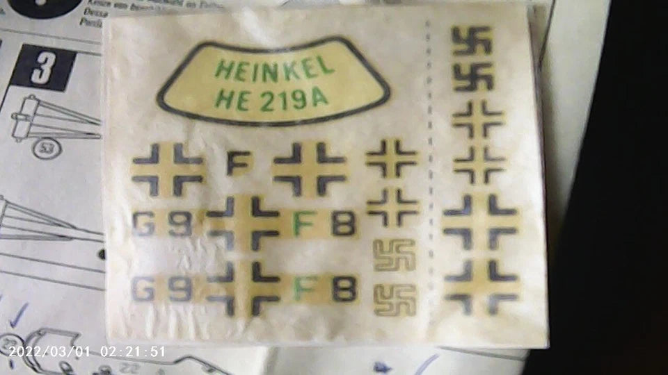 Frog 1/72 Heinkel He219 Owl Night-Fighter (F177)