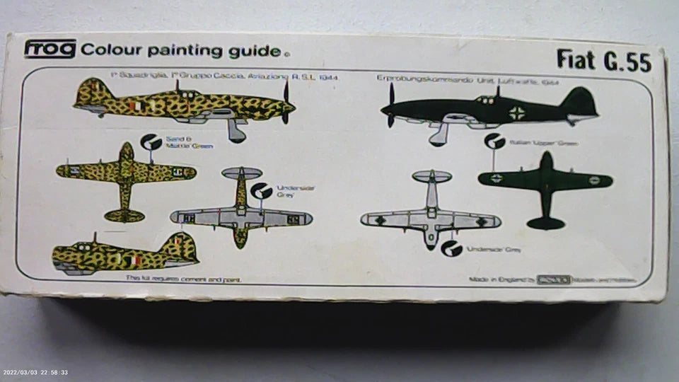 Frog 1/72 Fiat G.55 Single Seat Fighter (F216)