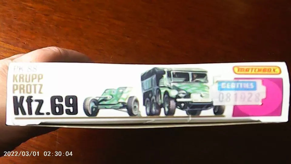 Matchbox 1/76 Krupp Protz Kfz. 69 3,7cm Panzerabwehrkanone (PK-88)
