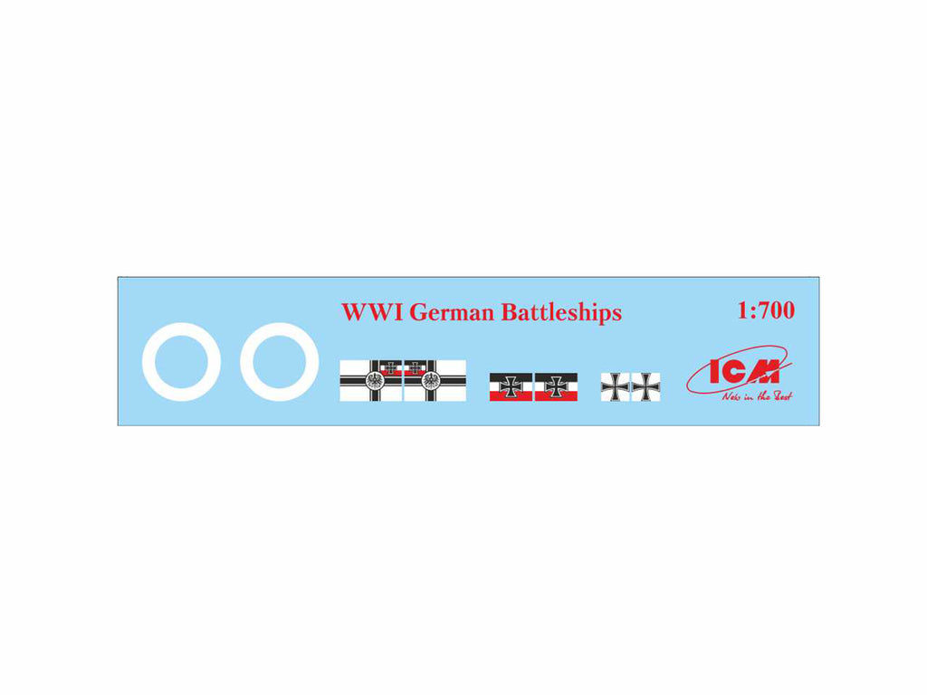 ICM 1/700 WWI German Battleship Kronprinz Full Hull (S.016) — New — image 5 of 5