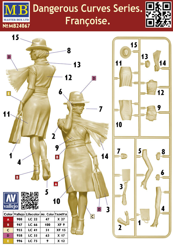 Master Box Ltd 1/24 Françoise (Dangerous Curves Series) (MB24067) — New — image 5 of 5