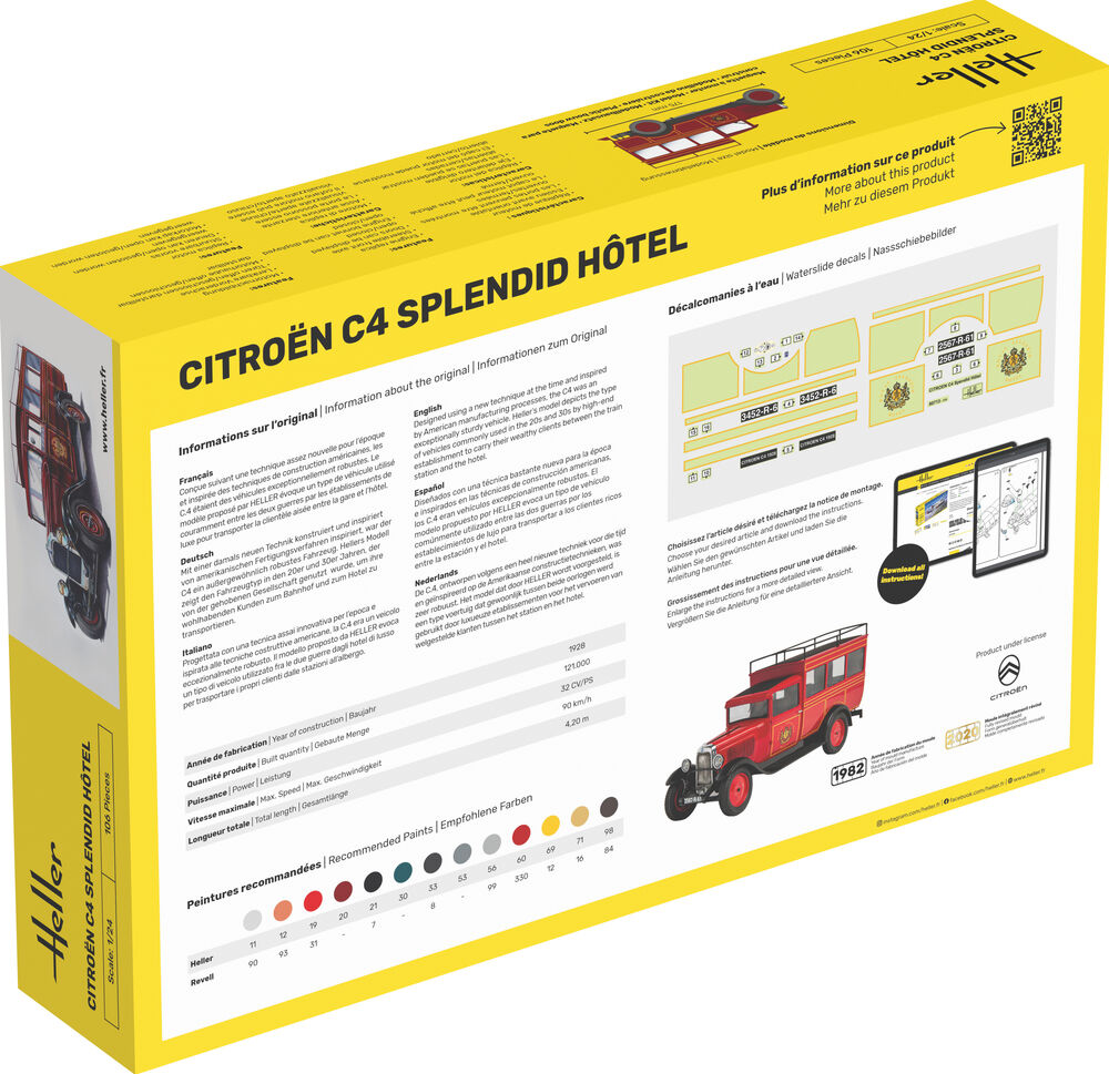 Heller 1/24 Citroën C4 Splendid Hôtel (80713) — New — image 6 of 12