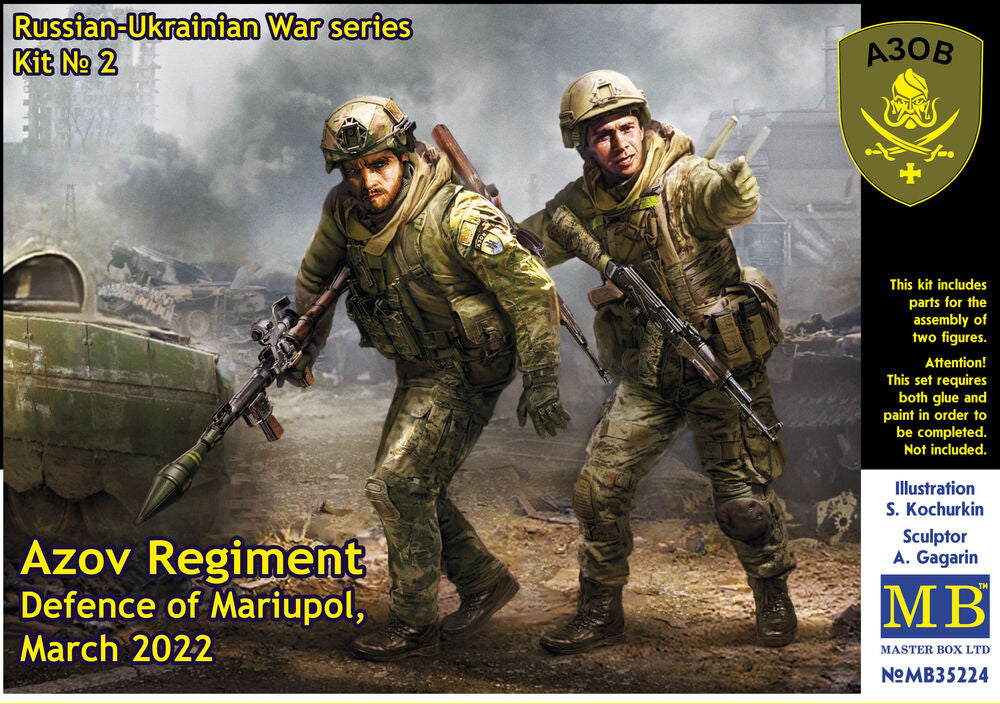Master Box 1/35 Ukrainian War Azov Regiment Defence Mariupol (MB35224) — New — image 5 of 6