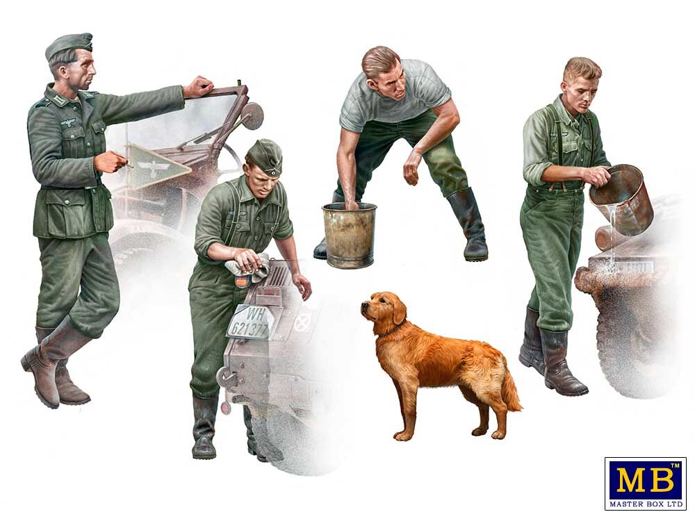 Master Box 1/35 German Drivers, WW II Era Schnelle Truppen (MB35237) — New — image 7 of 9